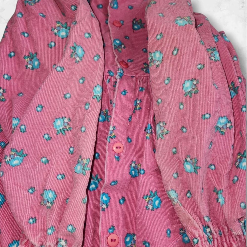 Pink Floral Long Sleeve Dress - Picture 6 of 11